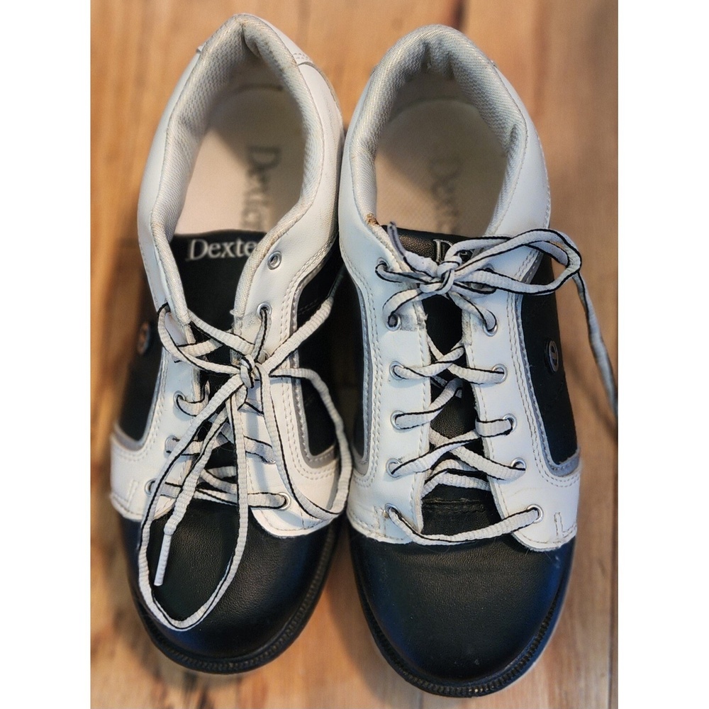 Dexter Bowling Shoes Athletic Comfort Performance Black White Lace Up Size 7M